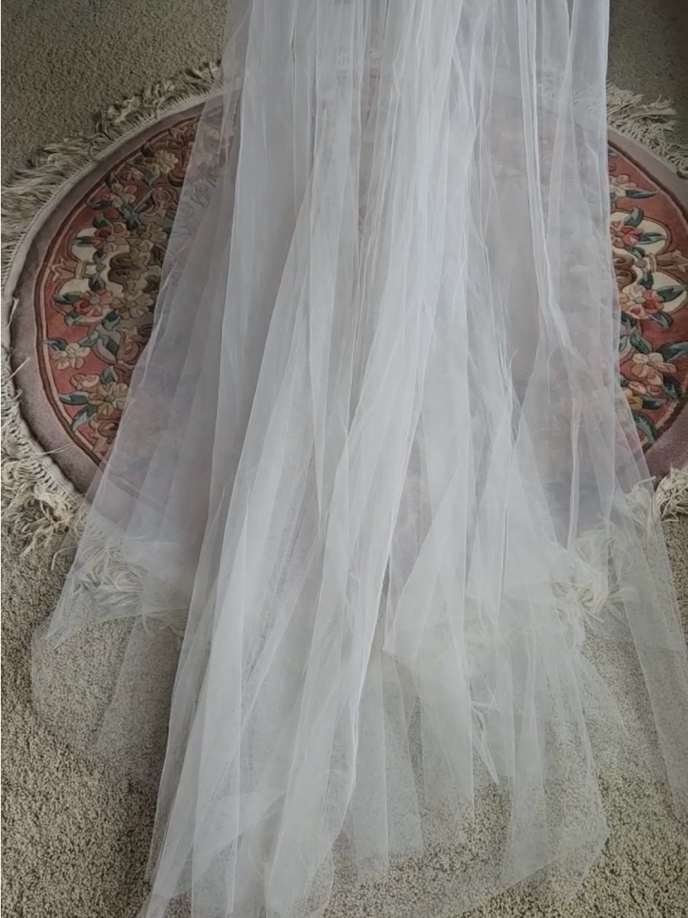 Ivory Detachable Tulle Overskirt - Make an offer! - Picture 6 of 11